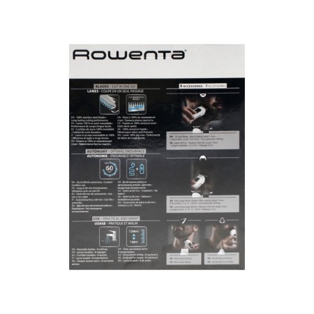 Rowenta TN8961F4 hair trimmer, for the head/nose/ears/beards, battery, white-5