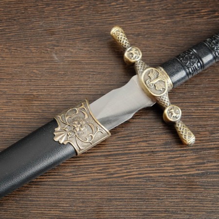 Kortik on the scabbard, lion's head, 35 cm-1