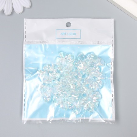 Busina Plastic for creativity "Flower. Stone ice" Transparent 0.6x2.1x2.5 cm-3