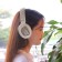 Hoco W23 headphones, wireless, full -size, 300 mAh, white