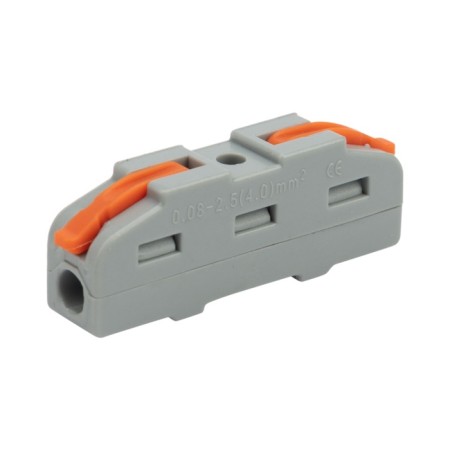 Terminal of QMS 222-421 Project 1 pole (0.08-4 mm²), gray (5 pcs./Union) rexant