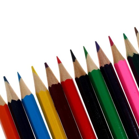 Pencils of colored 12 flowers "Princess", wooden building, hexagonal-3