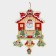 Decorative decoration (suspension) "New Year's house" 50x33.5 cm