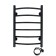 Electric towel "Sanprise" Classic P6, 400x600 mm, universal, black