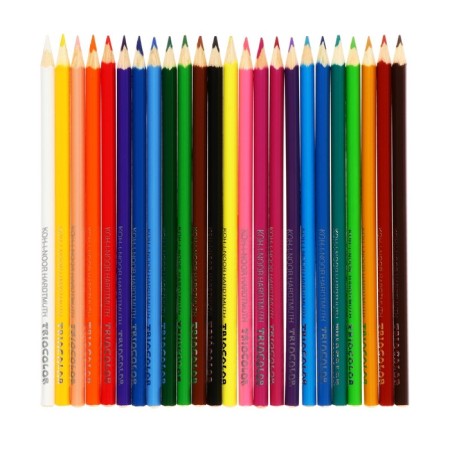 Pencils 24CV K-I-N 3134 Triocolor Tiger, trihedral, cards/UP-1