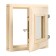 Window, 30 × 30cm, double glass of linden, outer opening