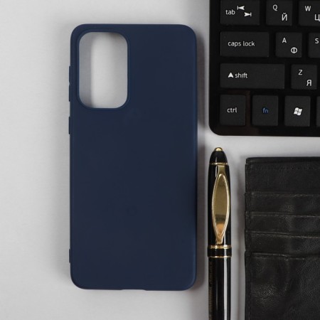 PERO case for the Samsung A33 phone, silicone, blue