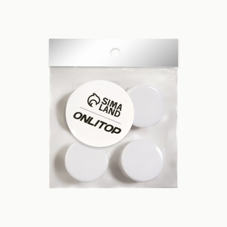 Storage jars, 4 pcs, d = 2.8 cm, 5 ml, white/transparent color-3