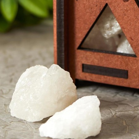 Salt lamp "Basket b rhombus" E14 15W 1.8 kg Dimmer 14x14x18 cm-5