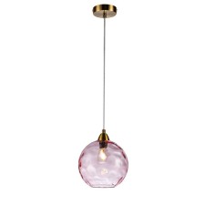Светильник подвесной Indigo, 11003/1P Pink. 1х40Вт, E14, 200х200х255/1771 мм, цвет розовый