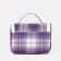 Lightning cosmetic bag, gray/purple color