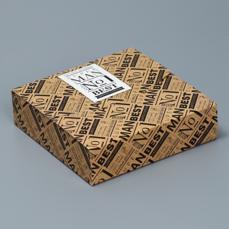 Box a gift folding envelope, packaging, "Best Man", 15 x 15 x 4 cm-2