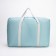 The bag is trail, folding in a cosmetic bag, a lightning department, a suitcase holder, external pocket, blue color