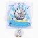 Baby wall clock "Ship", discrete move, pendulum, 42 x 30 cm