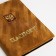 Cover for passport, color light brown