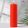 Candle-cylinder, 6x19 cm, 425 g, 25 hours, red