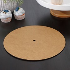 The cake substrate with a hole, d = 28 cm, h = 0.3 cm, the diameter of the hole 1 cm