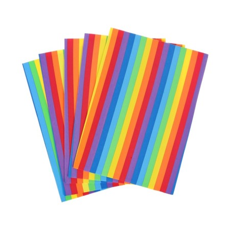 Foamiran rainbow set A4, 2 mm, Devente, 5 sheets-1