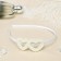 Hair rim "Blanche" hearts, 0.5 cm, white