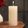 Candle-cylinder aromatic "jasmine", 7x15 cm