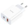Network charger Hoco C97A, 1 USB, 1 Type-C, 20 W + 18 W, PD + Qc, white