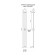 Terminus duo electric heated towel rail "Circle", 1400x114 mm, white matte