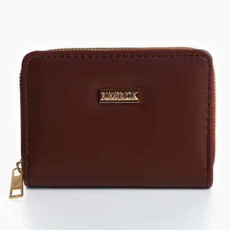 Youth wallet "Nazamok" 12.5x9x2 cm, brown color-1