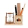 Sanding clock "Maple leaf", souvenir, with a pencil, 10 x 13.5 cm, white