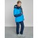 Ski costume female winter, size 44, blue color