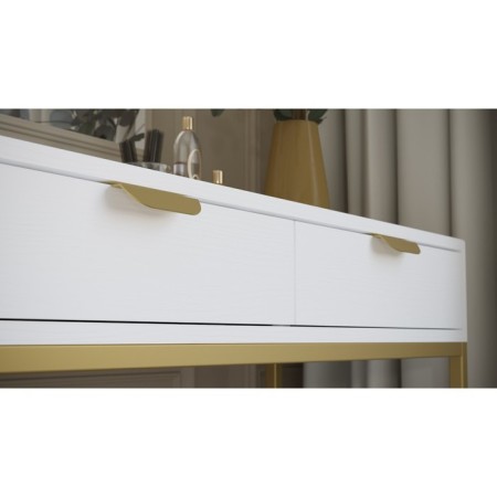 DRIM CONSOL, 900 × 375 × 805 mm, color is a nursery white / gold-1