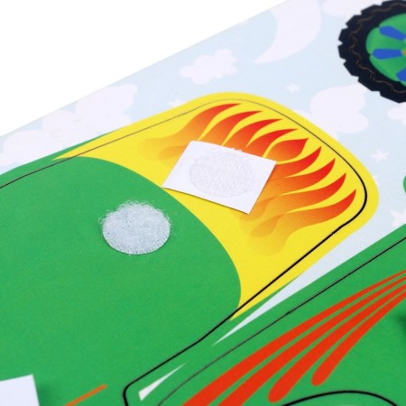Puzzle - Velcro machine, green-2