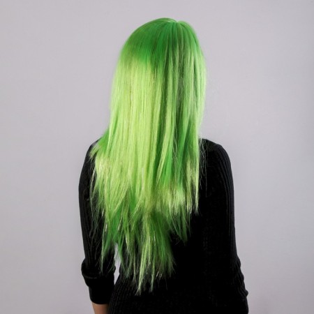 Carnival wig "shine", green color-1