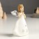 Souvenir Polystone "Girl-Angel in white with stars" brushes, silver mix 7.5x4x11 cm