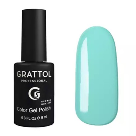 Grattol Color Gel Polish, No. 016 Pastel Blue, 9 ml
