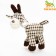 Soft toy for dogs "Funny Dvor", 27 x 8 cm, mix of flowers
