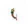 Mormyshka tungsten Marlin’s forest, 3.5 mm, 0.45 g, red 14, color gold, 15 pcs
