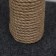 House for cats with a claw of a round, jute, 35 x 35 x 64 cm, gray