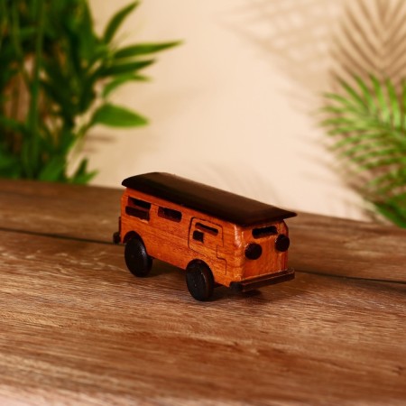 Souvenir "Bus" Tikovy tree 13x4.5x7 cm