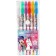 A set of gel pens with sparkles, 6 colors, unicorn, Minnie Mouse