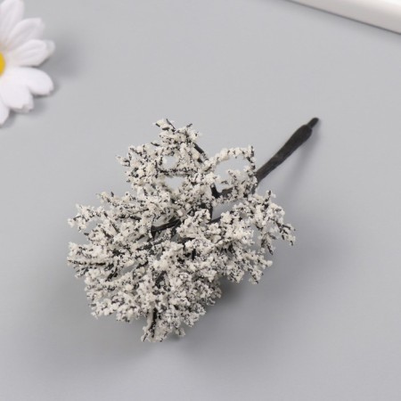 Artificial plant for creativity plastic "Snow tree" 12 cm-2
