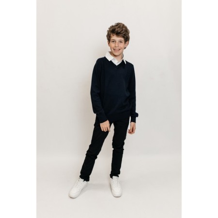 Jumper for boys, height 110-116 cm, dark blue color-1