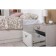 Tumbling bedside amli 13.78, 410x350x433, silk stone/concrete chicago beige