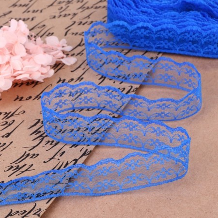 Capricon lace, 23 mm × 10 ± 1 m, color blue No. 15
