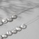 Plastic beads on the “Pearls” threads 1 × 1 × 0.4 cm, (set 10 g), white color