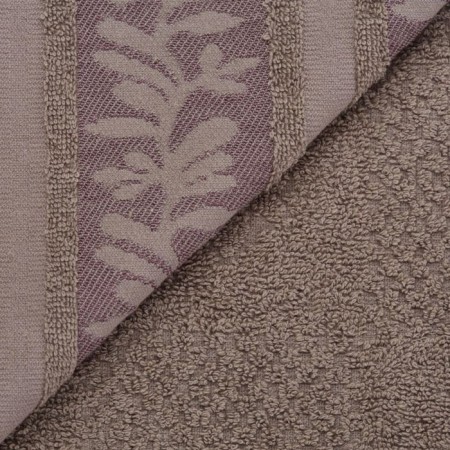 Terry towel "Rosehip", 420 g, size 70x135 cm, brown color-2