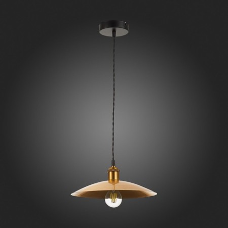 Suspension lamp ST LUCE. SL1017.203.01. Romo. 1x60 W, E27, 30x30 cm, black color-4