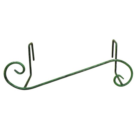 Balcony color stand, 56 × 26 × 20 cm, on the railing 7 cm, metal, green-1