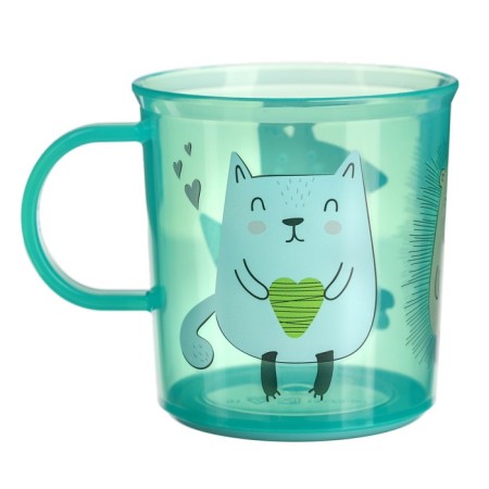 Baby mug with decor and non -slip bottom 200 ml., Mix drawing-5