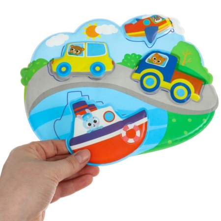 The toy developing for the bath "Correspondence", the base+ 4 stickers, types of mix, crumb I-6