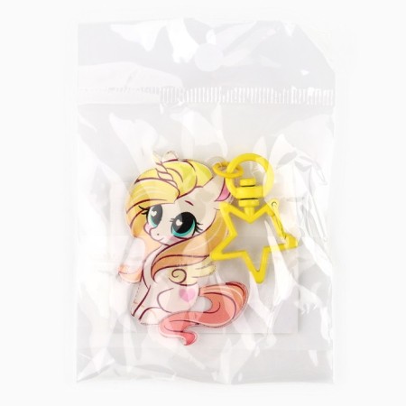 Key keychain children's "unicorn", 3.5 x 10 cm-2